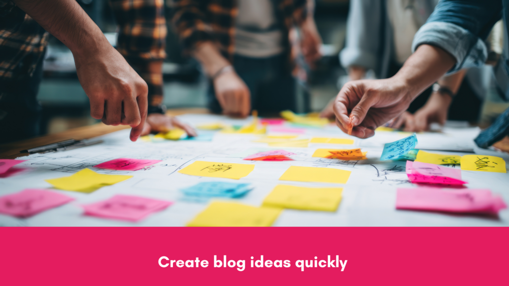 blog ideas brainstorming