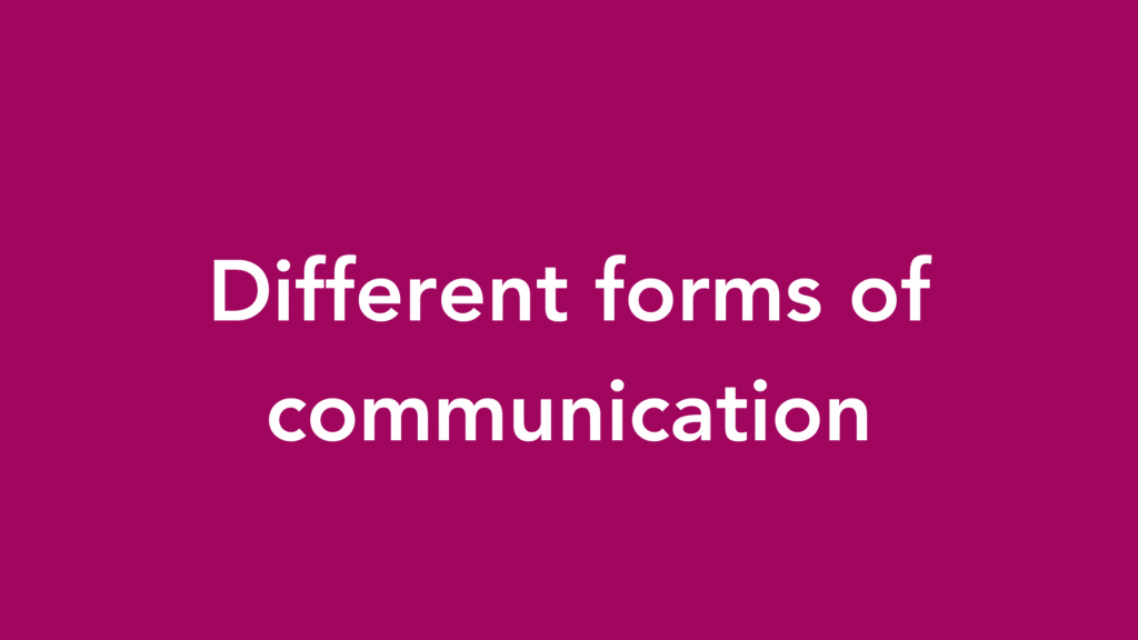 different forms of communication archive blog